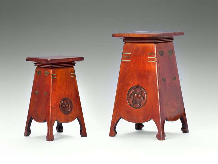 A Pair of Secessionist Pedestals